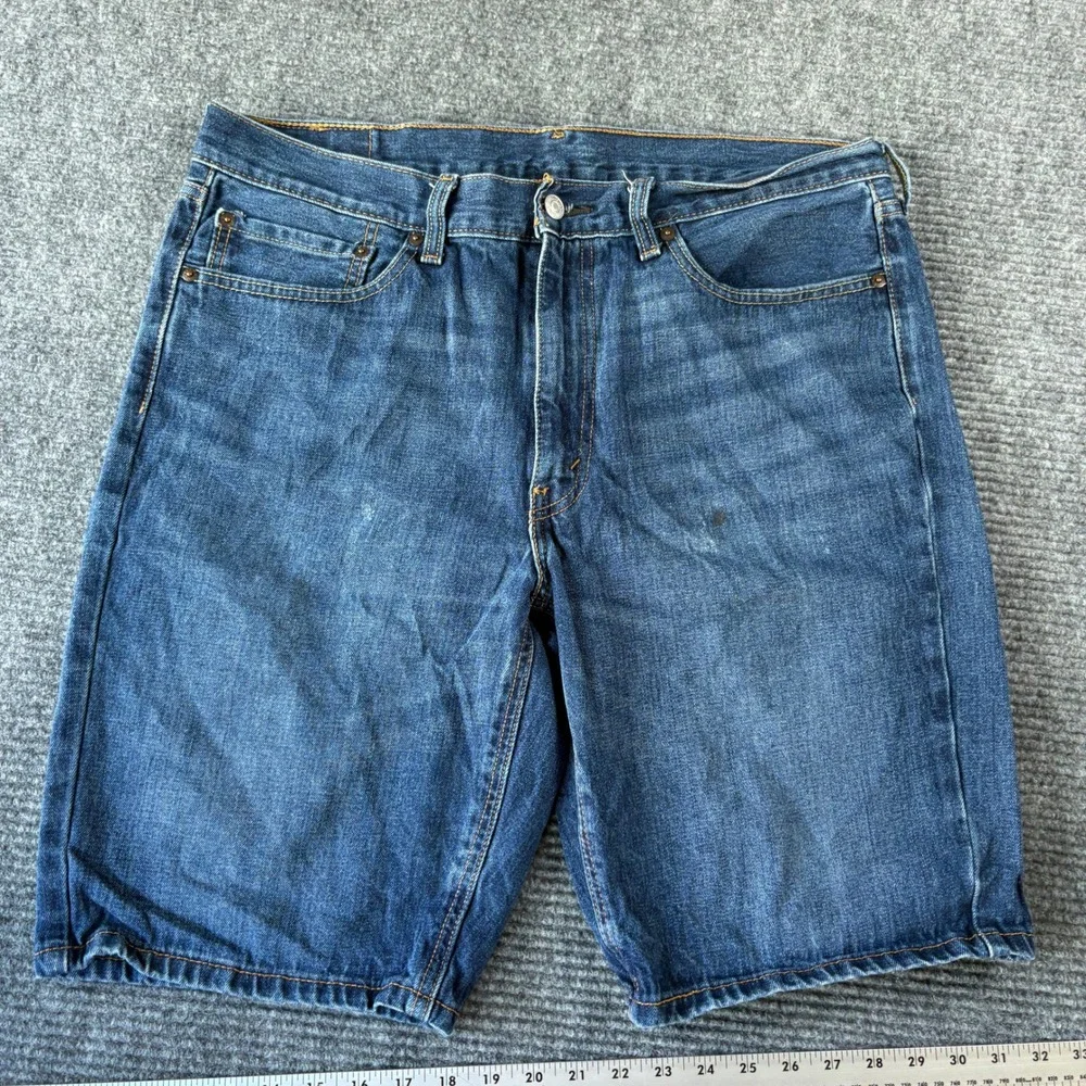 Levis 541 Athletic Taper Mens Denim Shorts Blue Medium Wash Size 36 23778-0034